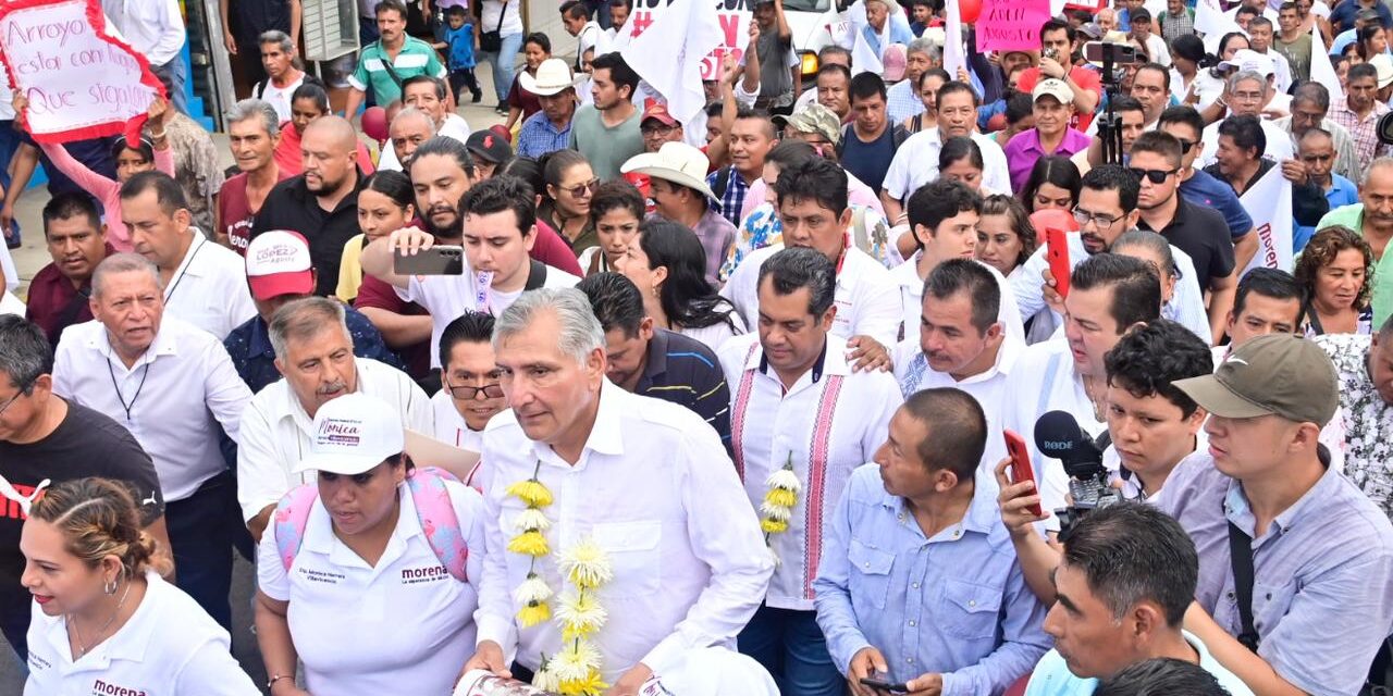 De Campeche a Veracruz, Adán Augusto llega este mediodía a la Sierra de Zongolica