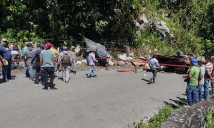 Mueren tres personas en volcadura sobre la carretera Zongolica