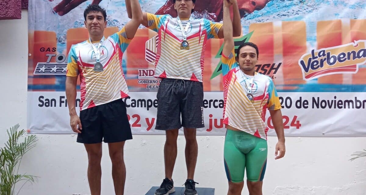 Sobresalen nadadores del Club Tiburones Blancos Veracruz en el Campeonato Regional Zona Sur