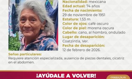 Colectivo “Unidos por amor a nuestros desaparecidos” en busca de adulta mayor
