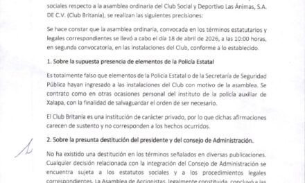 Club Britania defiende legalidad de su asamblea