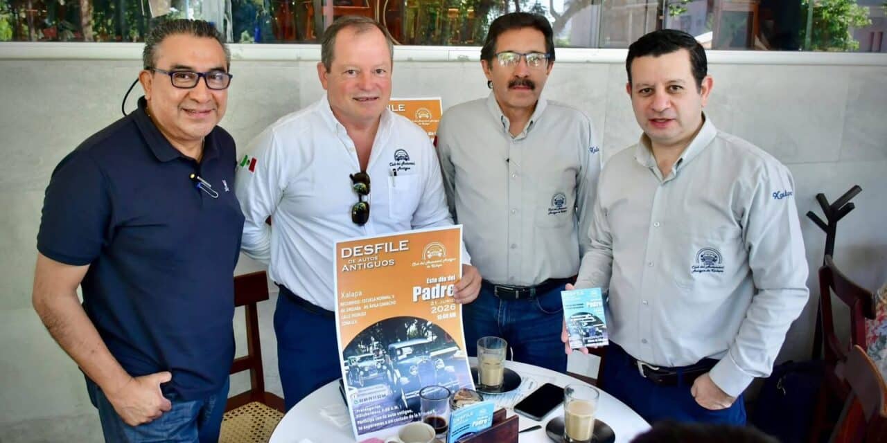 Más de 150 autos clásicos recorrerán Xalapa en desfile por el Día del Padre